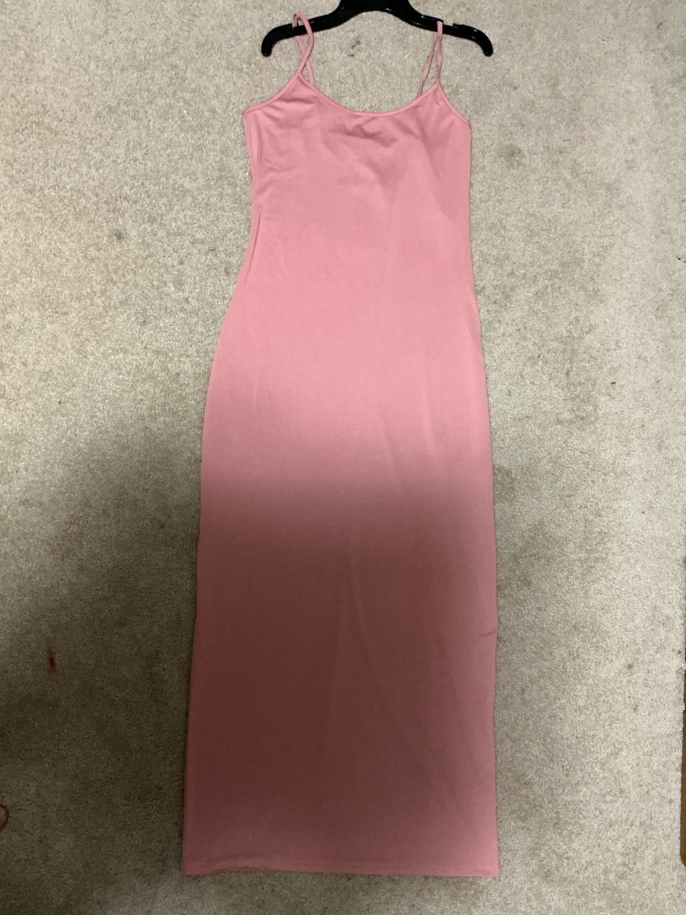 Pink Slim Slip Maxi Dress - Unbranded